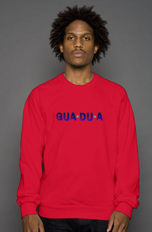 GUA•DU•A crew neck sweatshirt - Red