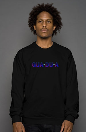  GUA•DU•A crew neck sweatshirt - Black